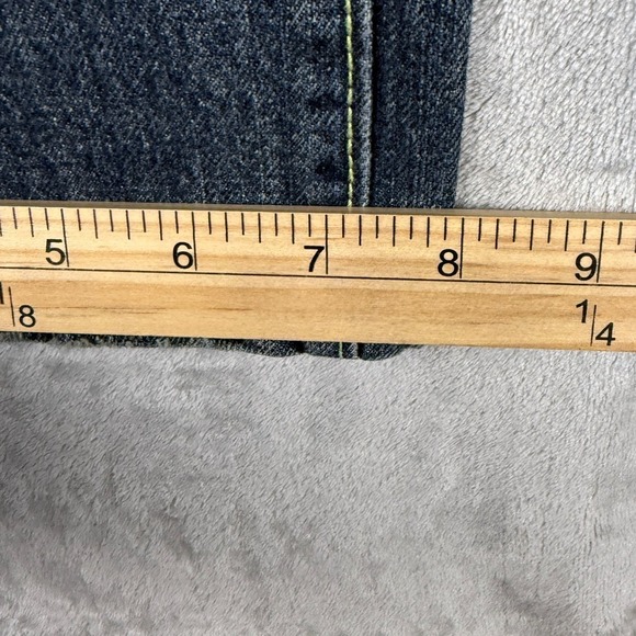 Y2K Guess Jeans Women Distressed Patchwork Bootcut Denim Jeans Size 24 - Picture 7 of 7